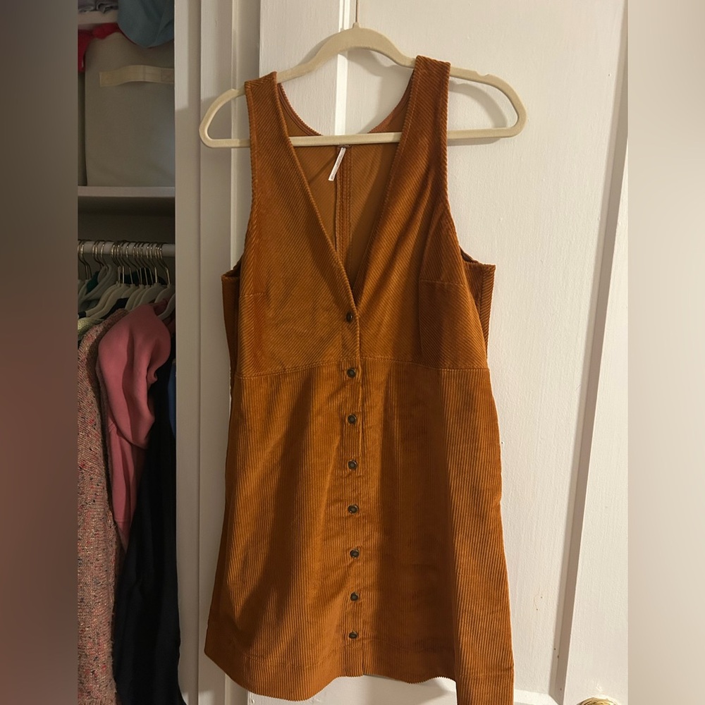 Free people brown corduroy dress